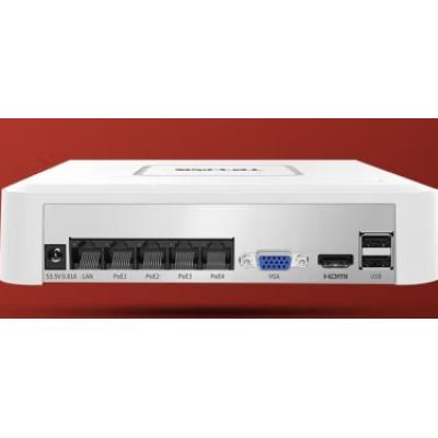 TP-LINK H.265 4路PoE网络硬盘录像机